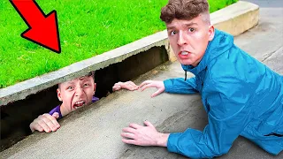 My Little Brother FELL Into The SEWER!