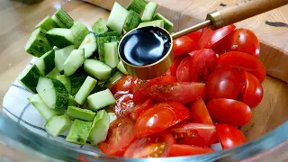토마토와 오이를 밥대신 저녁에 먹어보세요!! 독소배출을 도와 5kg은 금방 빠져요👍 항산화,항암성분이 풍부한 다이어트 건강식 💯