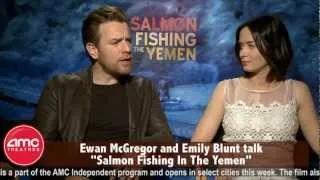 Ewan McGregor and Emily Blunt Talk "Salmon Fishing In The Yemen"