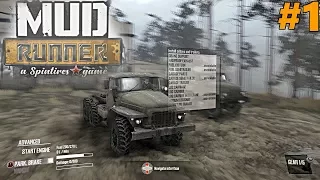 SpinTires MudRunner: PC Let's Play, Part 1! FIRST CHALLENGE MISSION!!