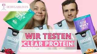 WIR TESTEN CLEAR WHEY PROTEIN / ISOCLEAR - MYPROTEIN & ESN