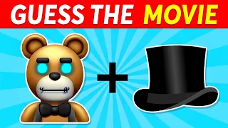 Guess the Movie by Emoji Quiz | Mario, Barbie, Elemental, Freddy Fazbear