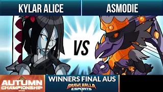 Kylar Alice vs Asmodie - Winners Final - Autumn Championship 2022 - 1v1 AUS