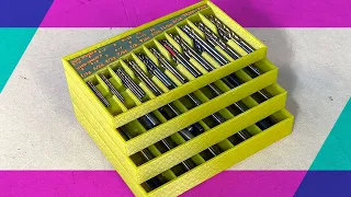 Making drill bit sorting trays with 3d printing