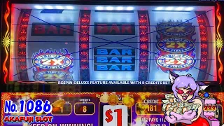 PANDA KING Slot & SALSA 7s Slot Machine Max Bet $8/ 3 Reel @YAAMAVA Casino San Manuel 赤富士スロット