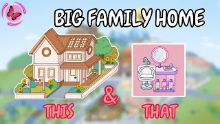 Big Family Home + Get Glossy Furniture Pack 🏡💅 Toca Boca House Ideas 😍 TOCA GIRLZ