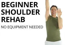 Beginner Shoulder Rehab Exercises for Scapular Stabilization and Rotator Cuff- NO EQUIPMENT