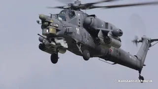 Ansat Mi-28 Mi-8 Mi-35 takeoff Kubinka 2016