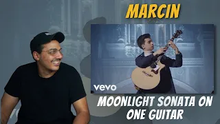 Marcin - Moonlight Sonata on One Guitar | REACTION