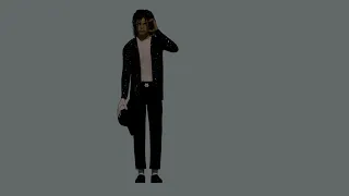 Michael Jackson - 3D CGI Animated - Billie Jean - Animation Test (No Sound)