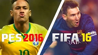 PES 2016 vs. FIFA 16 | Virtual Battle | FVALL [1080p]
