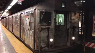 NYC Subway HD 60fps: Budd R32 A Train Departs Utica Avenue (7/9/17)