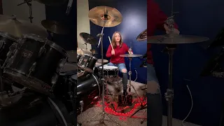 Kenny Loggins - Danger Zone in Top Gun (Drum Cover / Drummer Cam) Done LIVE by Teen Drummer  #Shorts