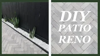 DIY Herringbone Pattern Paver Patio Renovation | Home Improvement