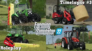 First CUT with DEUTZ D6507! 🚜💨 SCHÄFFER farm loader in ACTION? 🤔😍 | [FS22] - Roleplay Timelapse #3