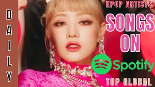 [TOP DAILY] SONGS BY KPOP ARTISTS ON SPOTIFY GLOBAL | 18 OCT 2022