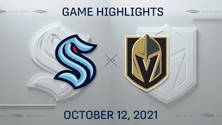 NHL Highlights | Kraken vs. Golden Knights - Oct. 12, 2021