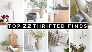 TOP 22 THRIFTED HOME DECOR FINDS | DIY THRIFTED HOME DECOR COMPILATION