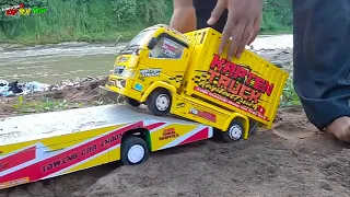 Aktor Baru Tertimbun pasir, Saatnya Jemput Pake Truk Towing