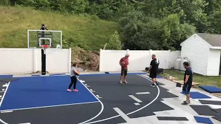 Backyard Basketball Court Build- Time-lapse