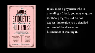THE LADIES' BOOK of ETIQUETTE by FLORENCE HARTLEY. Audiobook - full length, free