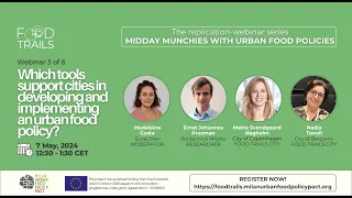 FoodTrails Webinar#3 Which tools support cities in developing and implementing an urban food policy?