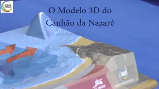 Modelo 3D do Canhão e Onda da Nazaré