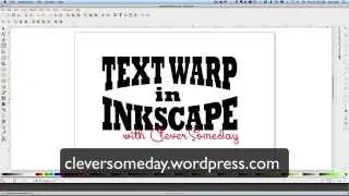 Text Warp in Inkscape