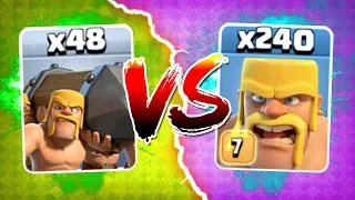 ALL BATTLE RAMS vs 240 BARBARIANS! 🔥 SHOCKING OUTCOME!? 🔥 Clash Of Clans