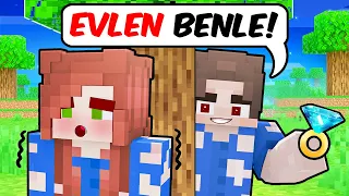 SEVGİLİME EVLENME TEKLİFİ ETTİM 💍 KABUL ETTİ Mİ? - Minecraft