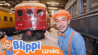 Trenes del Sur de California | Aprende con blippi | Videos educativos para niños