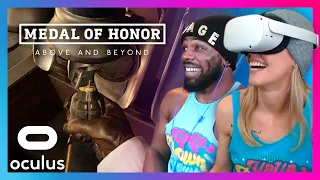 Medal of Honor: Above & Beyond on Oculus Quest 2: Austin Creed & Jessamyn Duke are ready for duty!