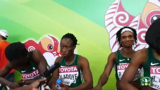 Team Nigeria wins 4x400m Semifinal1 - IAAF 2015 World Championships