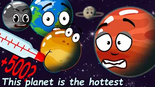 Temperature🌏☀️🪐#planet#solar system