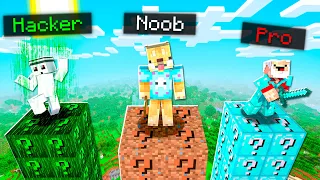 ¡PODRAS SOBREVIVIR a la TORRE MÁS ALTA de LUCKY BLOCKS! 😱🤯 NOOB vs PRO vs HACKER ❓ MINECRAFT