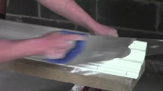 Plaster Coving Installation - How To Cut An Internal Mitre Part 2