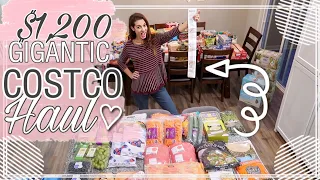 GIGANTIC 😳 $1,200 Costco Shop with Me & HAUL!