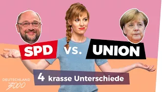 SPD vs. Union: 4 krasse Unterschiede