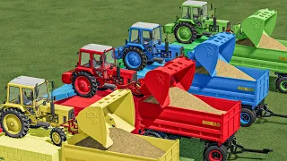 WORK OF COLORS - LOAD JOB with Mini Tractor and Huge Dump Bucket - Farming Simulator