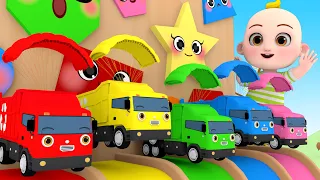 Wheels on the bus song - baby let's clean up the bottles - Nursery Rhymes & kids song