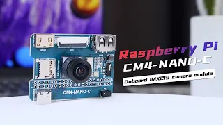 Waveshare Nano Base Board (C) for Raspberry Pi Compute Module 4, Same Size as CM4, Onboard Camera