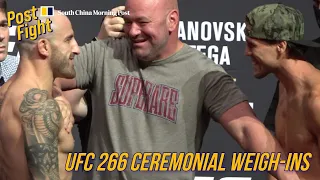 UFC 266 Ceremonial weigh-ins: Volkanovski/Ortega, Shevchenko/Murphy, Diaz/Lawler 2 | SCMP MMA