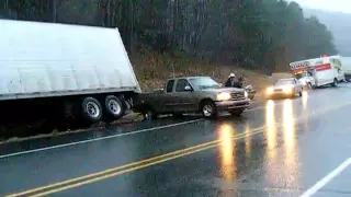 Black Ice Road in Arkansas1 27 2009