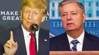 Trump Backstabs Lindsey Graham At Super Weird Rally