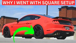 S550 Mustang SQUARE vs STAGGERED Tire Setup Pros & Cons | Is Staggered OVERRATED?