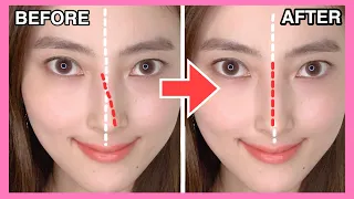 Massage to Fix Asymmetrical Nose | Make Your Nose More Symmetrical in 3 mins!