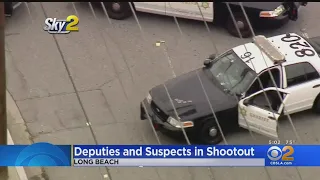 Deputies Shoot, Wound 2 Suspects Following Long Beach Pursuit