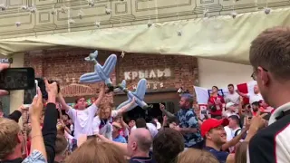 English fans in Moscow 2018
