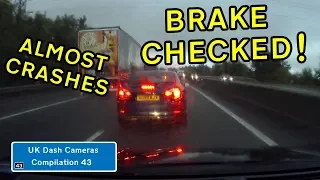 UK Dash Cameras - Compilation 43 - 2019 Bad Drivers, Crashes + Close Calls
