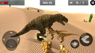 Best Dino Games - Hungry Raptor Desert Dinosaur Hunt Android Gameplay